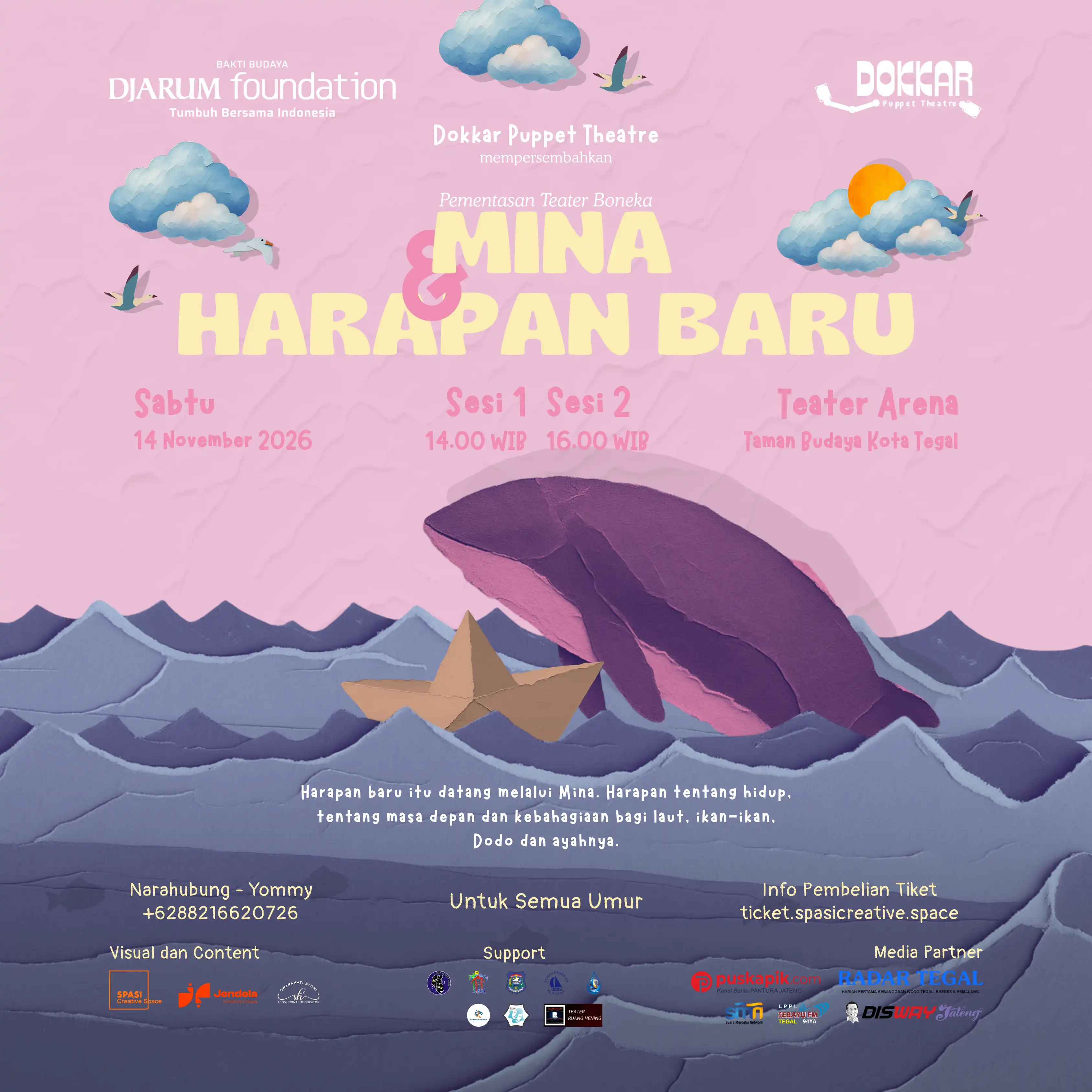 Tangkapan layar proyek Tiket Spasi - Portofolio 